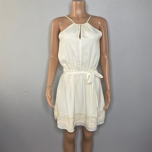 Express NWT Sleeveless Cream A-Line Dress Size L